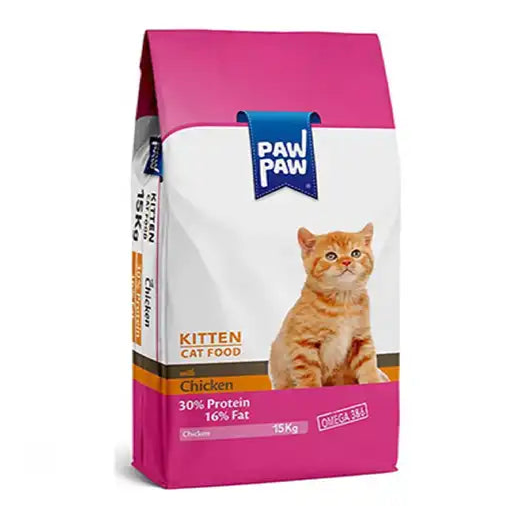 Pawpaw 1kg kitten chicken للقطط الصغيرة بنكهة الدجاج