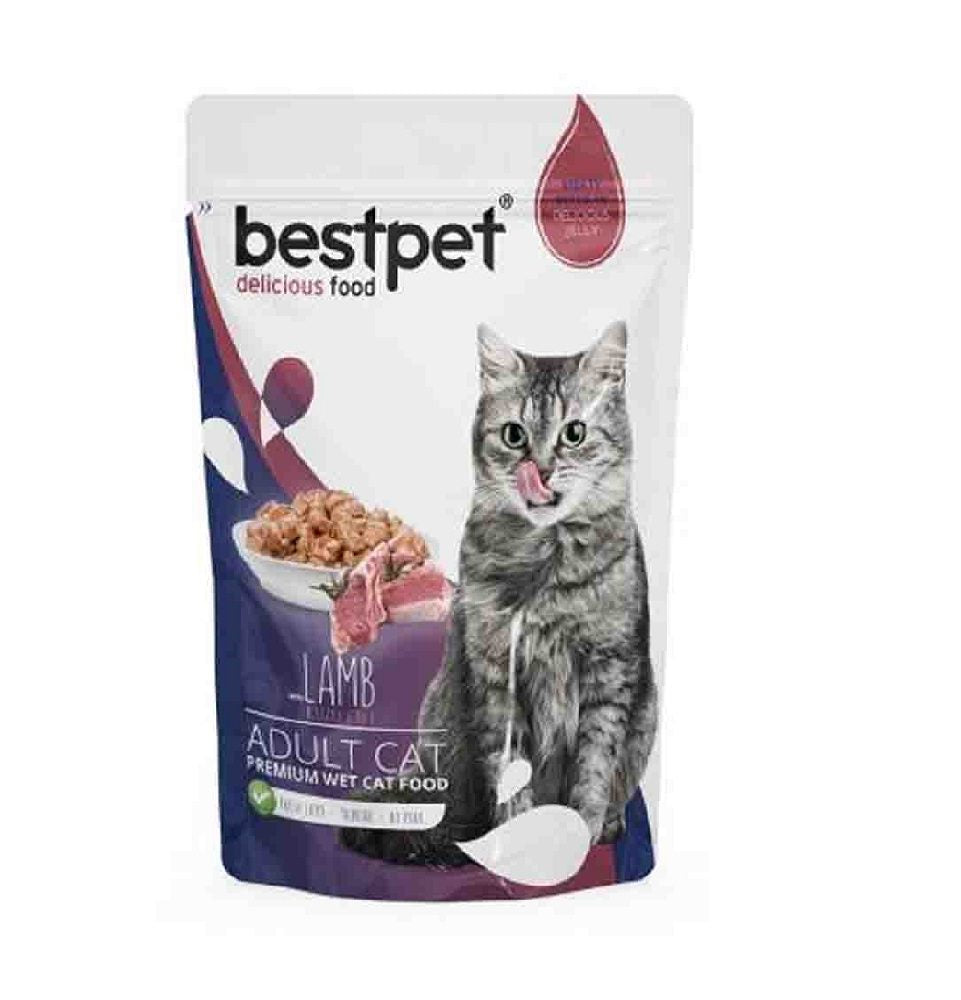 Bestpet pouch 85g lamb مغلف بنكهة اللحم