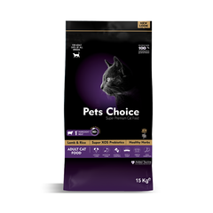 Pets choice 15kg lamb شوال بنكهة اللحم