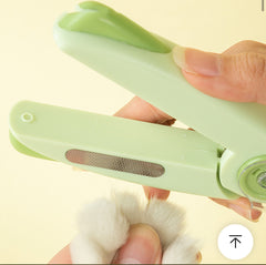 Nail clipper with light and file, high quality