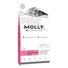 Molly 2kg mother & baby للقطط الصغيرة والأم بنكهة الدجاج