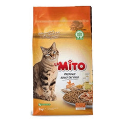 Mito 1kg adult chicken للقطط البالغة بنكهة الدجاج