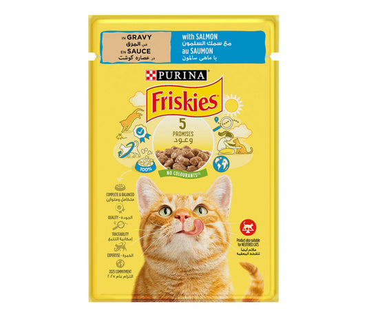 Friskies pouch 85g salmon flavoured