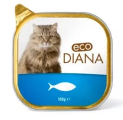 Eco diana pate 100g fish معلب مطحون بنكهة السمك