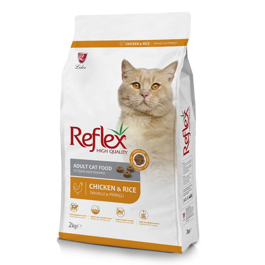 Reflex 2kg adult chicken for adult cats with chicken flavour