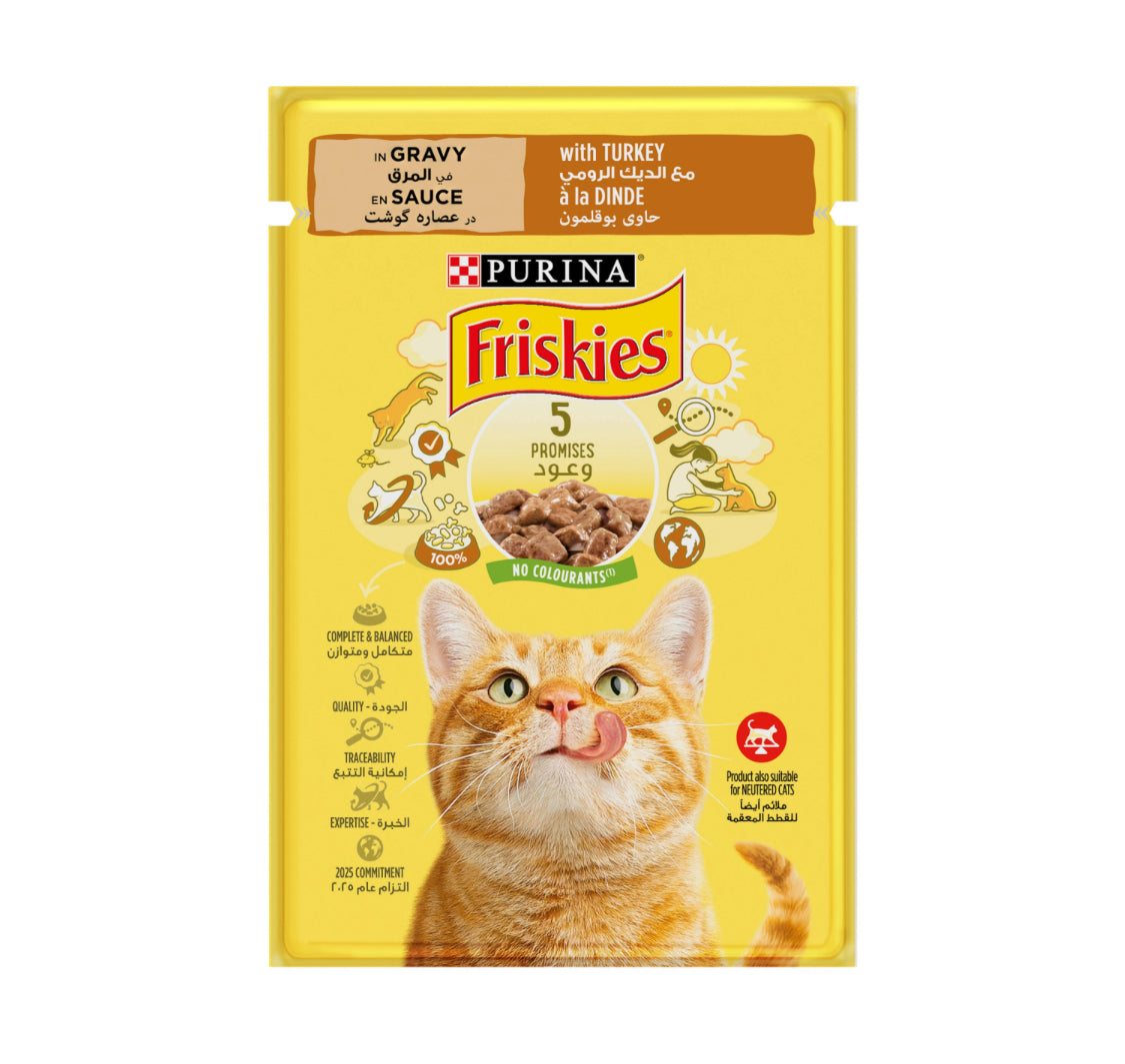 Friskies pouch 85g turkey flavoured