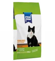 Pawpaw 15kg sterillised salmon bag for sterilised cats salmon