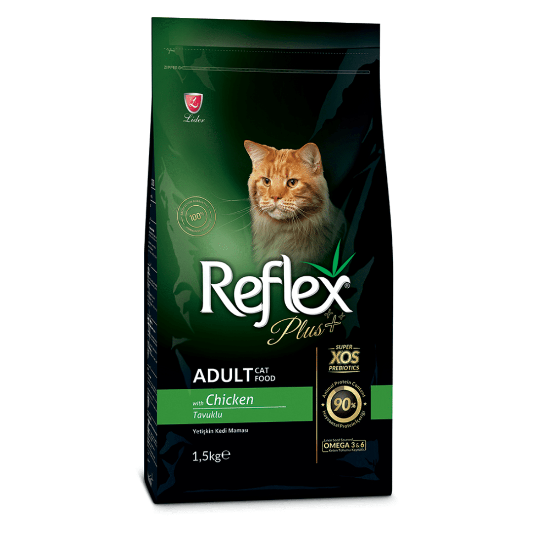 Reflex plus 1.5 kg adult chicken for adult cats with chicken flavour