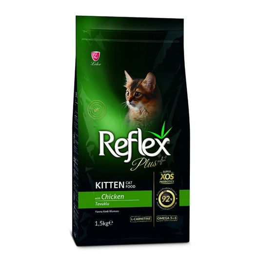 Reflex plus 1.5 kg kitten chicken للقطط الصغيرة بنكهة الدجاج