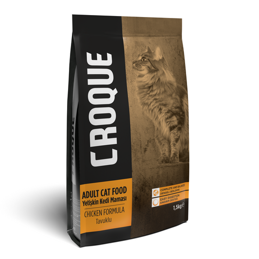 Croque 1.5kg adult chicken for adult cats with chicken flavour