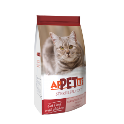 Appettire sterillised chicken 1.5kg بنكهة الدجاج للقطط المعقمة