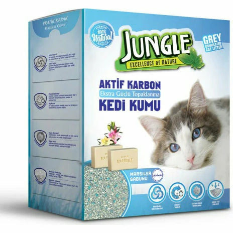 Jungle active carpon 6L رمل كربون بالصابون